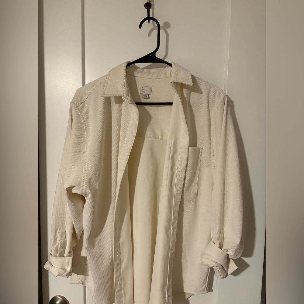 Cream Button-Up Shirt